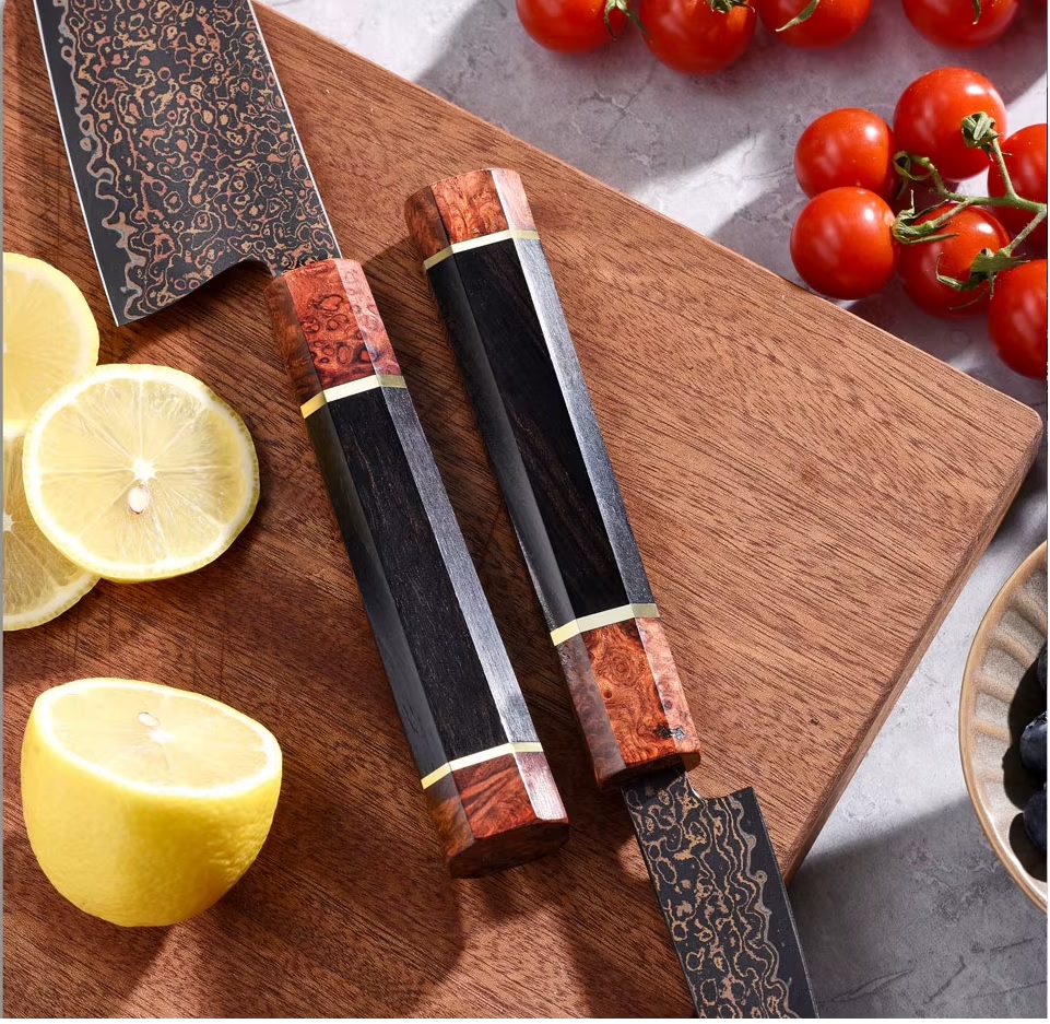 Damaškový kompozit Cu Copper nůž 8 06